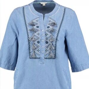 White Stuff Tassel Denim Dress